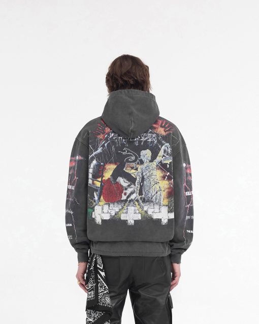 Represent X Metallica Master Of Puppets Hoodie - Vintage Grey