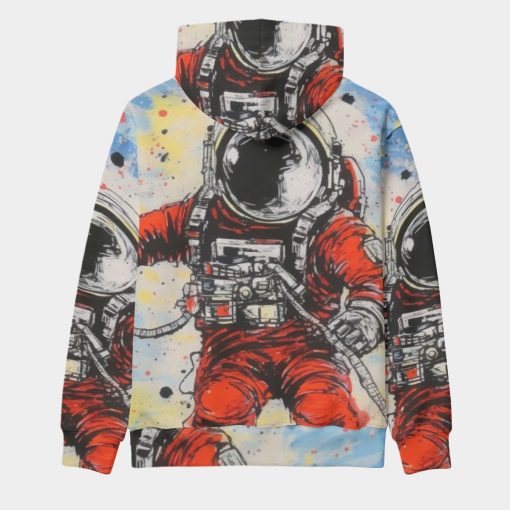 Astronaut Graphic All Over Print 3D Hoodie
