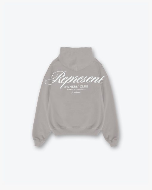 Represent Owners Club Script Hoodie - Slate
