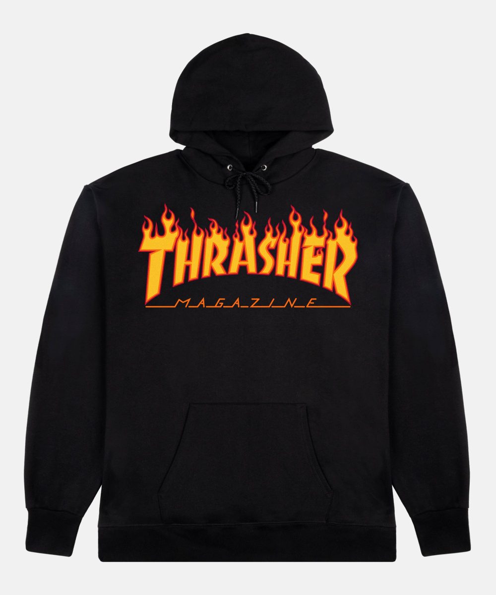 FLAME - HOODIE - BLACK