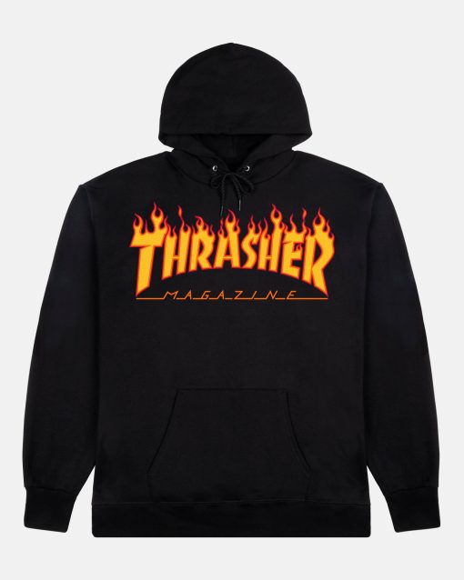 FLAME - HOODIE - BLACK