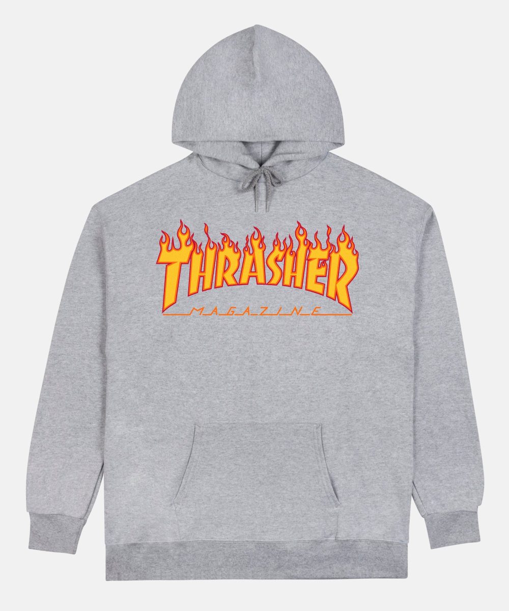 FLAME - HOODIE - GREY