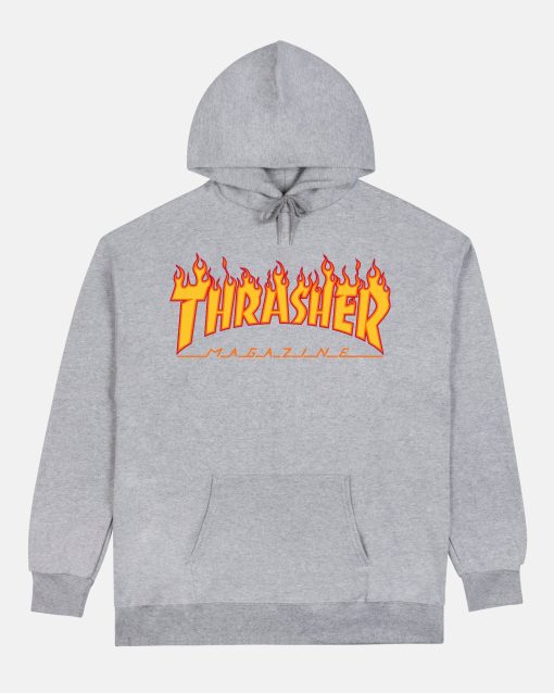 FLAME - HOODIE - GREY
