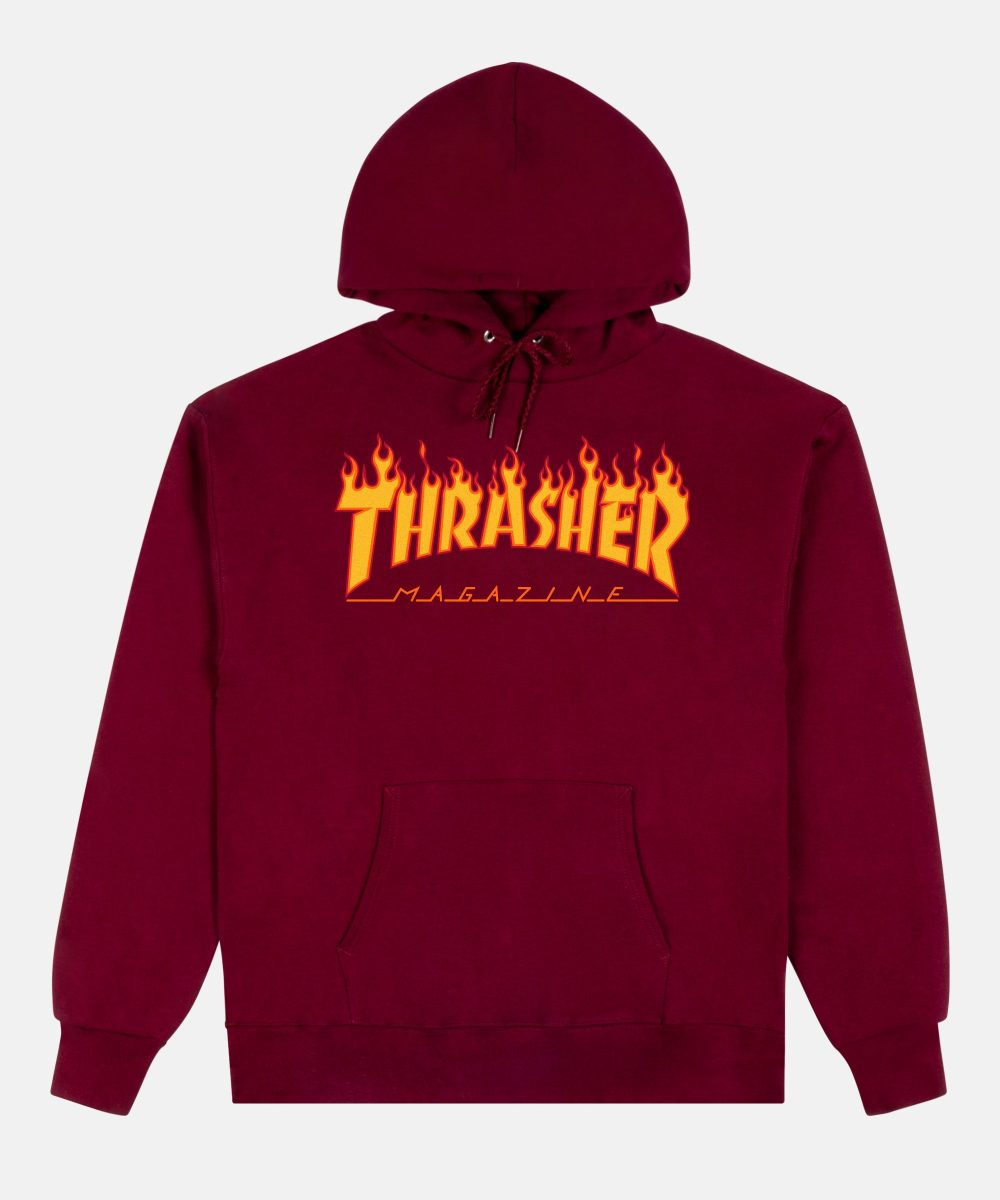 FLAME - HOODIE - MAROON