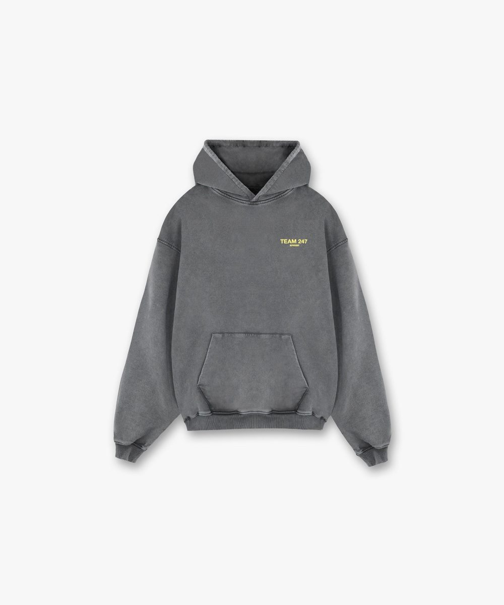 Team 247 Oversized Hoodie - Pewter Lemon