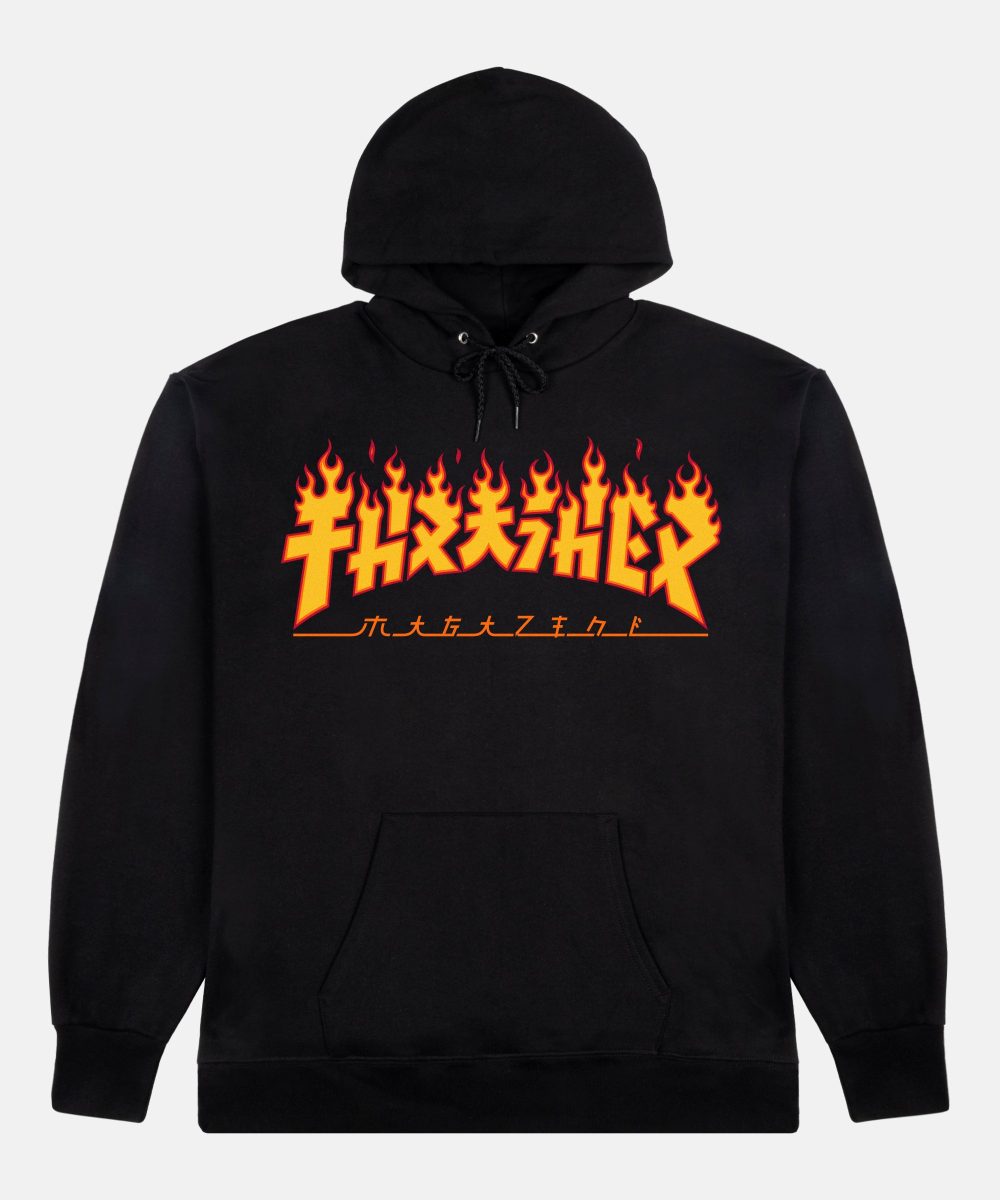 GODZILLA FLAME - HOODIE - BLACK