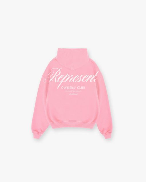 Represent Owners Club Script Hoodie - Pink