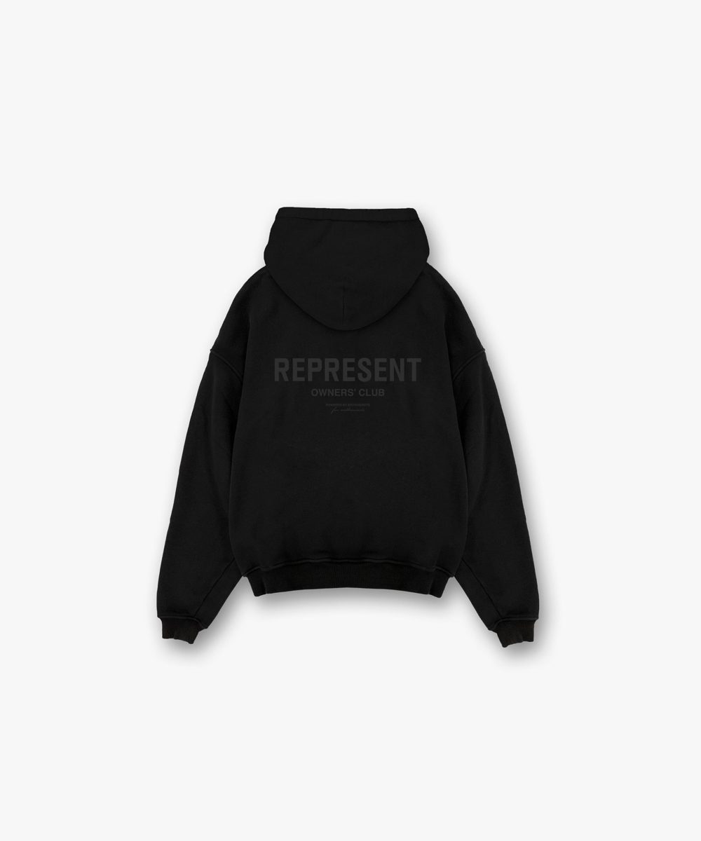 Represent Owners Club Hoodie - Black Matte