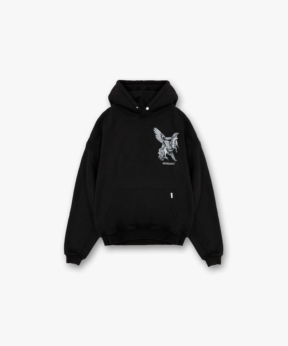 Elegance In Motion Hoodie - Jet Black