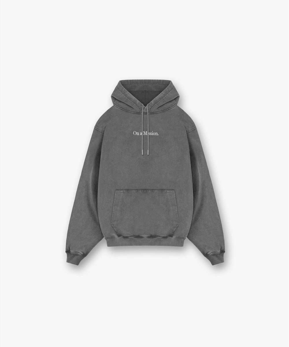 247 On A Mission Hoodie - Aged Black