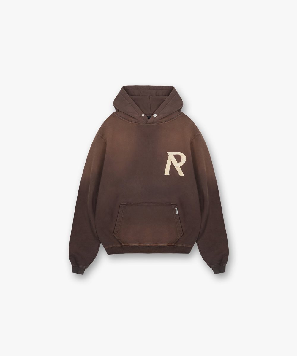 Masking Tape Initial Hoodie - Cedar