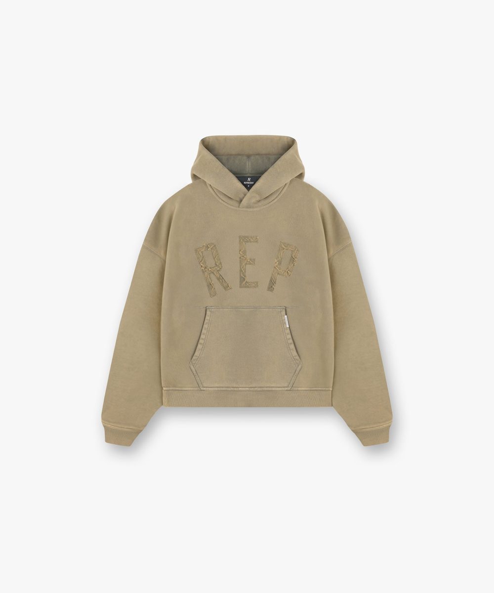 Rep Applique Hoodie - Fawn